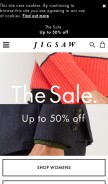 How jigsaw-online.com looks like on a mobile device such as an iPhone.