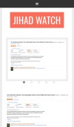 How jihadwatch.org looks like on a mobile device such as an iPhone.
