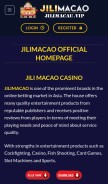 How jilimacau.vip looks like on a mobile device such as an iPhone.