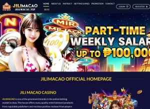 How jilimacau.vip looks like on a tablet such as an iPad.