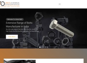 How jinnoxbolt.com looks like on a tablet such as an iPad.