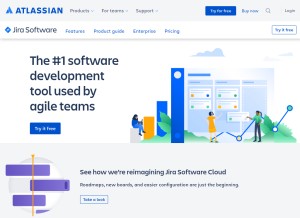 How jira.com looks like on a tablet such as an iPad.
