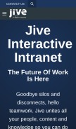 How jivesoftware.com looks like on a mobile device such as an iPhone.