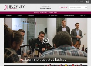 How jjbuckley.com looks like on a tablet such as an iPad.