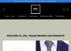 How jkel.ie looks like on a tablet such as an iPad.