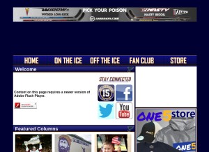 How jl15.com looks like on a tablet such as an iPad.