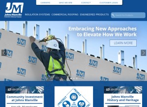 How jm.com looks like on a tablet such as an iPad.