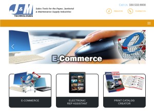 How jmcatalog.com looks like on a tablet such as an iPad.