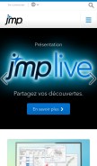 How jmp.com looks like on a mobile device such as an iPhone.