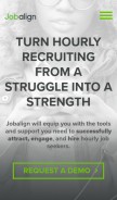 How jobaline.com looks like on a mobile device such as an iPhone.