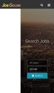 How jobgolem.com looks like on a mobile device such as an iPhone.