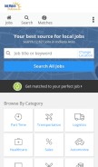 How jobmatchindiana.com looks like on a mobile device such as an iPhone.