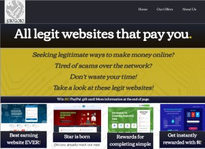 How joboglobo.com looks like on a tablet such as an iPad.