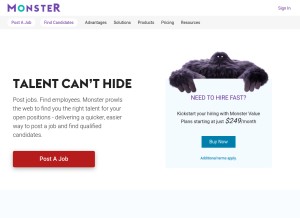 How jobrapp.com looks like on a tablet such as an iPad.