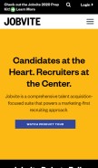 How jobvite.com looks like on a mobile device such as an iPhone.