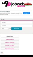 How jobwebkenya.com looks like on a mobile device such as an iPhone.