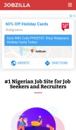 How jobzilla.ng looks like on a mobile device such as an iPhone.