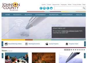 How jocogov.org looks like on a tablet such as an iPad.