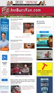 How joebucsfan.com looks like on a mobile device such as an iPhone.