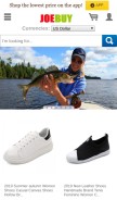 How joebuy.com looks like on a mobile device such as an iPhone.