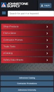 How johnstonesupply.com looks like on a mobile device such as an iPhone.