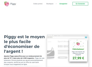 How joinpiggy.com looks like on a tablet such as an iPad.