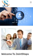 How jointsteps.in looks like on a mobile device such as an iPhone.