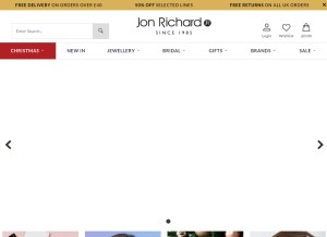 How jonrichard.com looks like on a tablet such as an iPad.