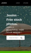 How jooinn.com looks like on a mobile device such as an iPhone.