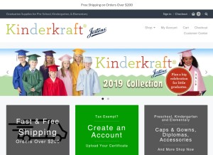 How jostenskinderkraft.com looks like on a tablet such as an iPad.