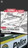 How journaldequebec.com looks like on a mobile device such as an iPhone.