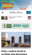 How journalstar.com looks like on a mobile device such as an iPhone.