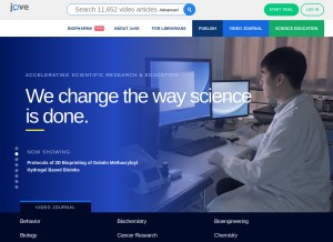 How jove.com looks like on a tablet such as an iPad.