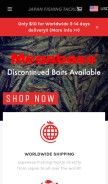 How jpnfishingtackle.com looks like on a mobile device such as an iPhone.