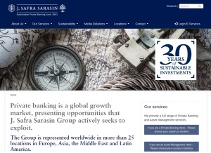 How jsafrasarasin.com looks like on a tablet such as an iPad.