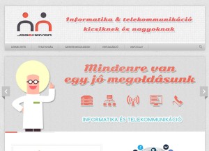 How jss.hu looks like on a tablet such as an iPad.