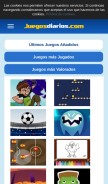 How juegosdiarios.com looks like on a mobile device such as an iPhone.