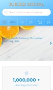 How juicedsocial.com looks like on a mobile device such as an iPhone.