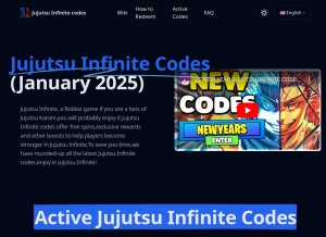 How jujutsuinfinitecodes.org looks like on a tablet such as an iPad.