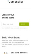How jumpseller.com looks like on a mobile device such as an iPhone.