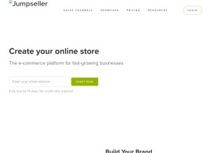 How jumpseller.com looks like on a tablet such as an iPad.
