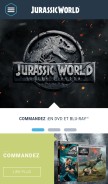 How jurassicworld.com looks like on a mobile device such as an iPhone.