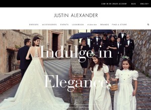 How justinalexander.com looks like on a tablet such as an iPad.