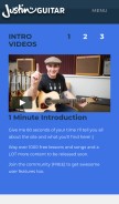 How justinguitar.com looks like on a mobile device such as an iPhone.