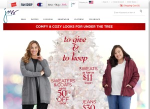 How justmysize.com looks like on a tablet such as an iPad.