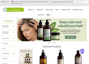How justnutritive.com looks like on a tablet such as an iPad.