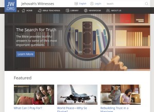 How jw.org looks like on a tablet such as an iPad.