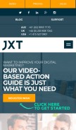 How jxt.co looks like on a mobile device such as an iPhone.