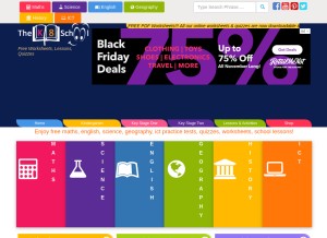 How k8schoollessons.com looks like on a tablet such as an iPad.