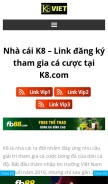 How k8viet.net looks like on a mobile device such as an iPhone.